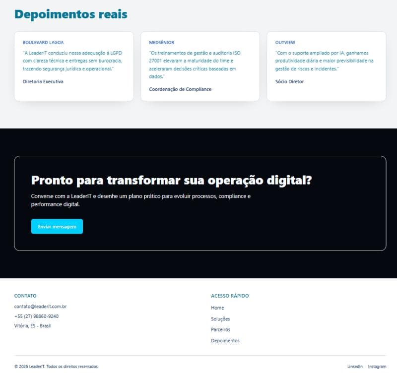 Textura metálica usada em layout institucional