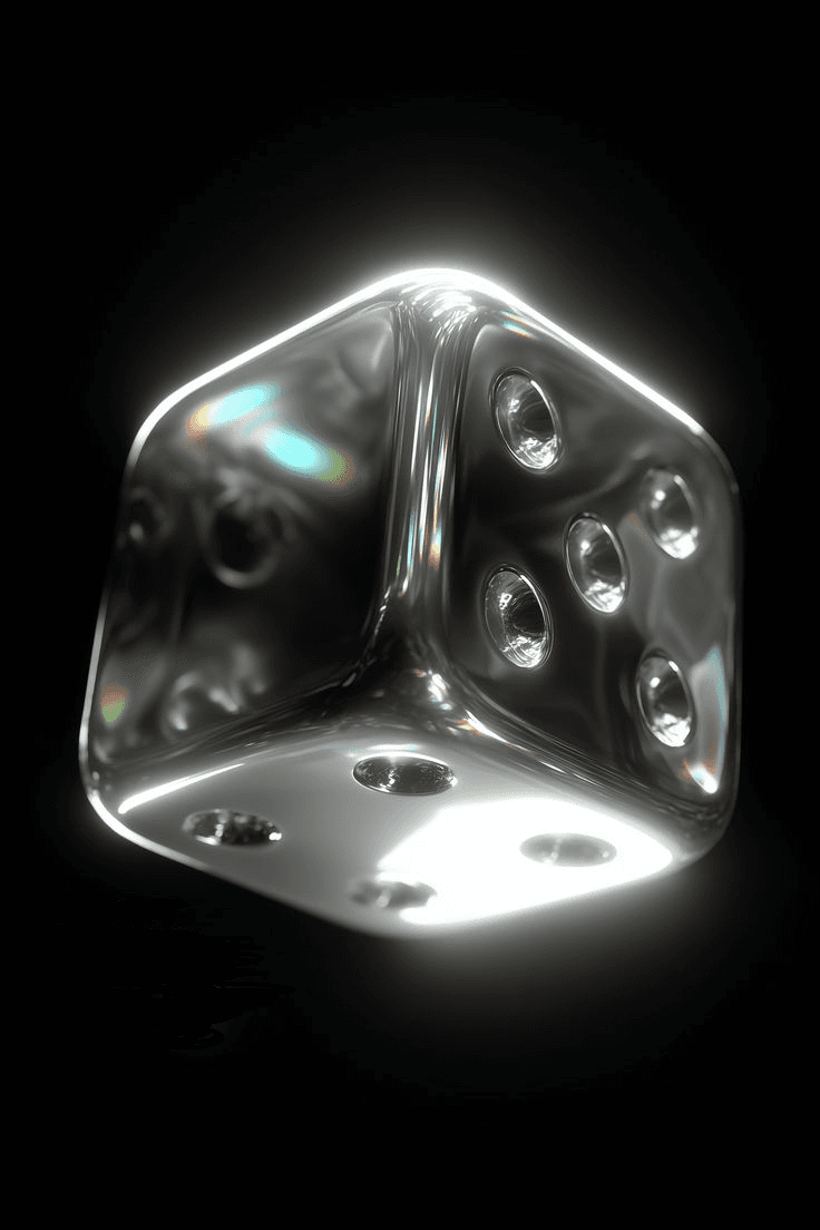 Silver die representing conversion focus